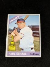 1966 Topps Baseball Card #376 Paul Schaal California Angels