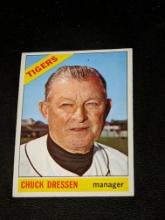 1966 Topps Chuck Dressen Detroit Tigers Vintage Baseball Card #187