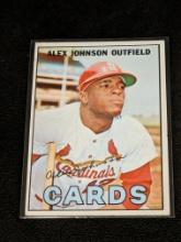1967 Topps 108 Alex Johnson St. Louis Cardinals Vintage Baseball Card