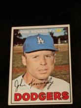 1967 Topps #111 John Kennedy Los Angeles Dodgers MLB Vintage Baseball Card