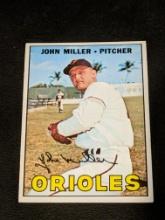 1967 Topps #141 John Miller Baltimore Orioles Vintage Baseball Card