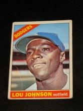 1966 Topps Lou Johnson Los Angeles Dodgers Vintage Baseball Card #13
