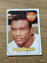 tony gonzalez 1969 Topps #501 San Diego Padres Vintage Baseball Card