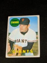 1969 Topps #604 Bobby Etheridge Vintage San Francisco Giants Baseball Card