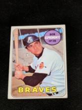 1969 Topps #542 Bob Aspromonte Atlanta Braves Vintage Baseball Card