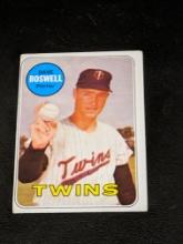 VINTAGE DAVE BOSWELL #459 MINNESOTA TWINS - 1969 TOPPS MLB BASEBALL