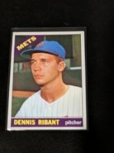 1966 Topps Dennis Ribant New York Mets Vintage Baseball Card #241