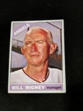 1966 Topps Bill Rigney Manager #249 California Angels Vintage Baseball Card