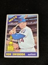 1966 TOPPS RON SWOBODA ROOKIE CUP CARD #35