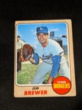 1968 TOPPS JIM BREWER #298 LOS ANGELES DODGERS