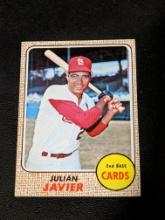 Julian Javier 1968 Topps Cardinals Baseball Card #25