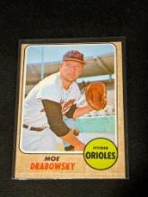 1968 Topps #242 Moe Drabowsky Vintage Baltimore Orioles Baseball Card