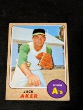 1968 Topps Baseball #224 Jack Aker
