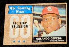 1968 Topps ORLANDO CEPEDA All Star Card 362 Cardinals Team