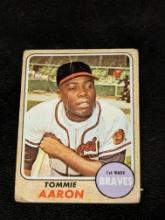 1968 Topps #394 Tommie Aaron Vintage Baseball Card Atlanta Braves