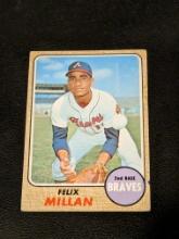 1968 Topps Baseball #241 Felix Millan
