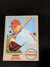 1968 Topps Baseball #396 Bobby Wine