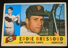 1960 Topps #253 Eddie Bressoud Giants MLB Baseball Vintage