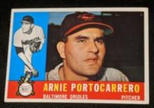 1960 Topps #254 Arnie Portocarrero Vintage Baltimore Orioles Baseball Card