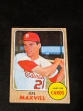 1968 Topps Dal Maxvill St. Louis Cardinals #141