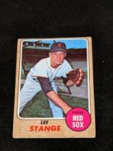 1968 Topps #593 Lee Stange Boston Red Sox Vintage