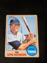 TED UHLAENDER 1968 TOPPS VINTAGE CARD #28 MINNESOTA TWINS,