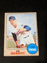 1968 Topps #64 Jim Merritt Vintage Minnesota Twins Baseball Card
