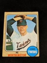 1968 Topps Baseball #473 Al Worthington