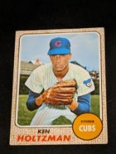 1968 Topps #60 Ken Holtzman Vintage Chicago Cubs Baseball Card