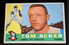 1960 Topps #274 Tom Acker Athletics MLB Baseball Vintage