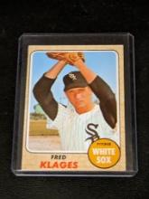 Vintage 1968 Topps Baseball #229 Fred Klages