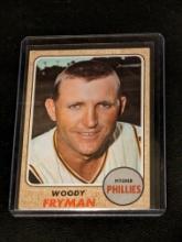 1968 Topps #112 Woody Fryman Philadelphia Phillies Vintage Baseball Card