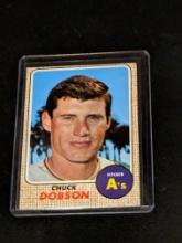 1968 Topps #62 Chuck Dobson Vintage Oakland Athletics Baseball Card