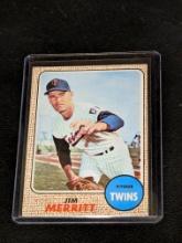 1968 Topps #64 Jim Merritt Vintage Minnesota Twins Baseball Card