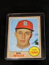 1968 Topps #68 Ron Willis Vintage St. Louis Cardinals Baseball Card