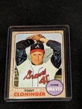 1968 Topps Tony Cloninger Atlanta Braves #93