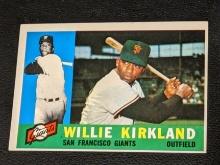 1960 Topps #172 Willie Kirkland Vintage San Francisco Giants Baseball Card