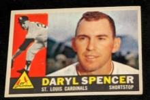 1960 Topps Daryl Spencer #368 MLB Baseball Card St Louis Cardinals Vintage