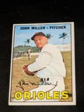 1967 Topps John Miller #141 - Baltimore Orioles - Vintage