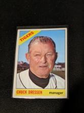 1966 Topps Chuck Dressen Detroit Tigers Vintage Baseball Card #187
