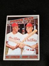 1966 Topps Wes Covington & Johnny Callison #52 Power Plus Phillies Vintage Card