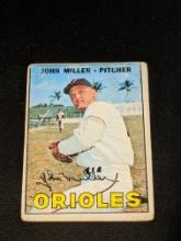 1967 Topps #141 John Miller Baltimore Orioles Vintage Baseball Card