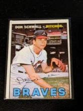 1967 Topps #267 Don Schwall Atlanta Braves Vintage Baseball Card