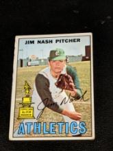 1967 Topps #90 Jim Nash Kansas City Athletics Rookie Original Vintage