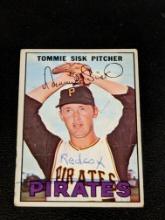 1967 Topps Vintage #84 Tommie Sisk Pittsburgh Pirates Baseball Card