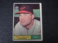 1961 TOPPS #369 DAVE PHILLEY ORIOLES VINTAGE