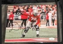 Dawand Jones autographed 8x10 photo with JSA COA /witnessed