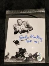 John Mackey Signed Autographed 8X10 Photo with coa