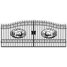 GREATBEAR - 20' IRON GATE WITH DEER ARTWORK