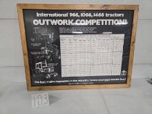 Framed IH original poster 966 1066 1466 outreach competition good condition